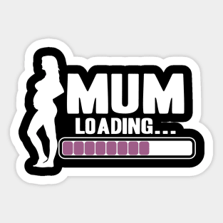 Cute Mom To Be Loading New Mother Newborn Baby Pregnancy Pregnant Sticker